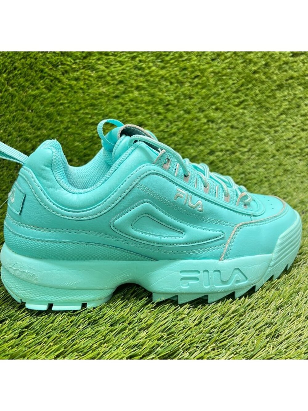 Fila Disruptor 2 Premium Womens Size 8 Blue Athletic Running Shoes Sneakers
